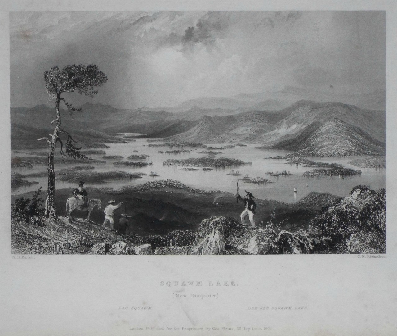 Print - Squawm Lake. (New Hampshire) - Richardson