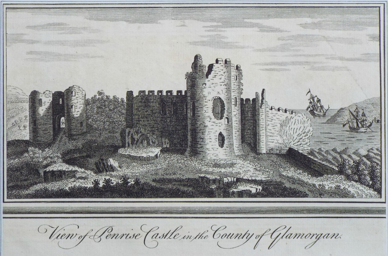 Print - View of Penrise Castle, in the County of Glamorgan.