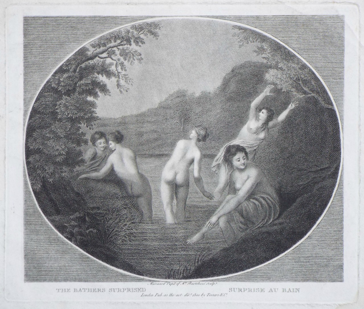 Stipple - The Bathers Surprised - 