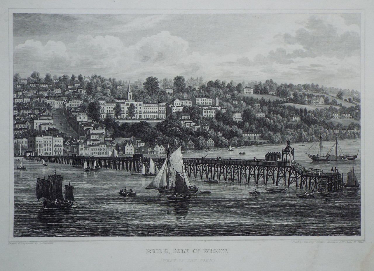 Print - Ryde, Isle of Wight. (West of the Pier.) - Brannon