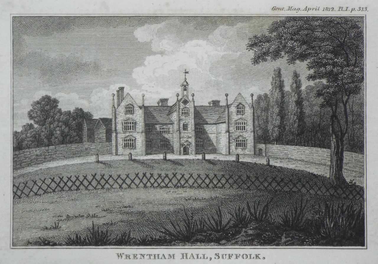 Print - Wrentham Hall, Suffolk.