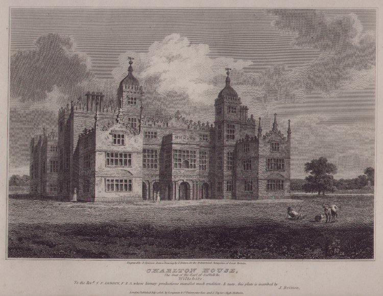 Print - Charlton House The Seat of the Earl of Suffolk, Wiltshire - Sparrow