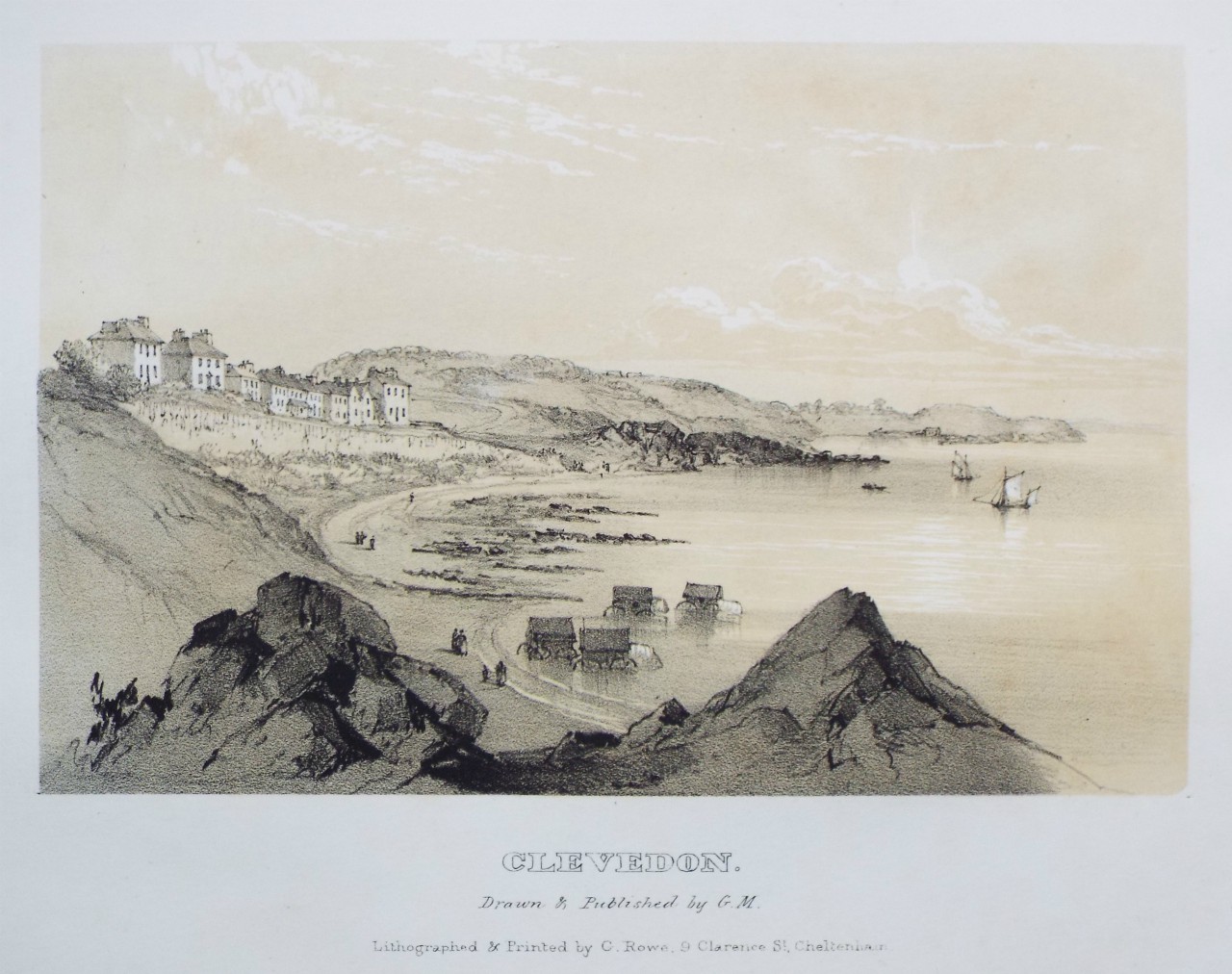 Lithograph - Clevedon. - Rowe