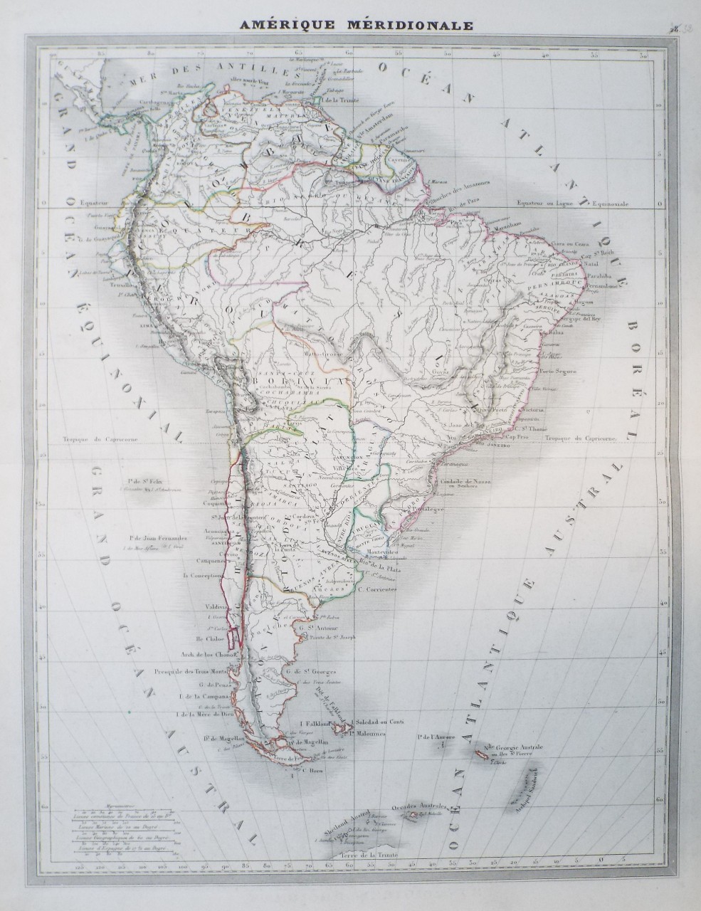 Map of South America