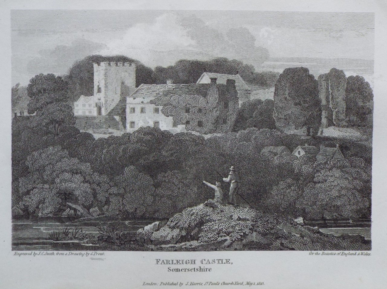 Print - Farleigh Castle, Somersetshire - Smith