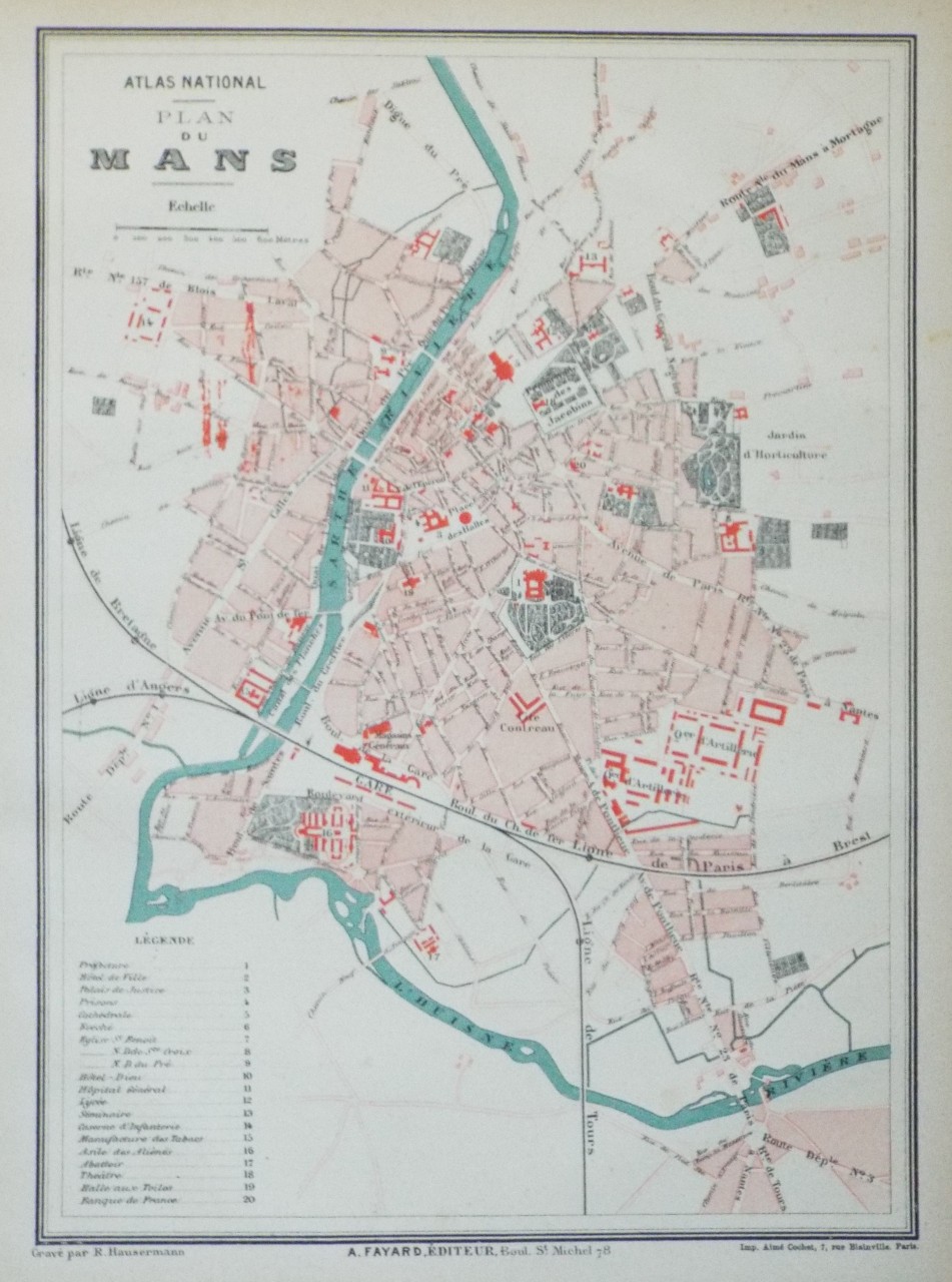 Map of Le Mans - Le Mans