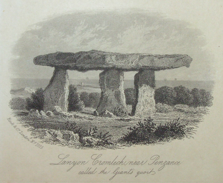 Steel Vignette - Lanyon Cromlech near Penzance called the Giant's Quoit - Rock