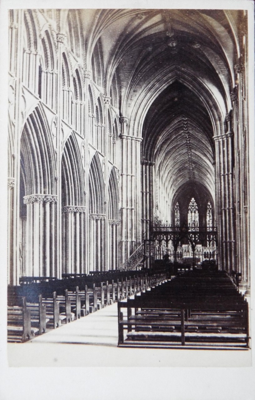 Photograph - Lichfield Cathedral. The Nave.