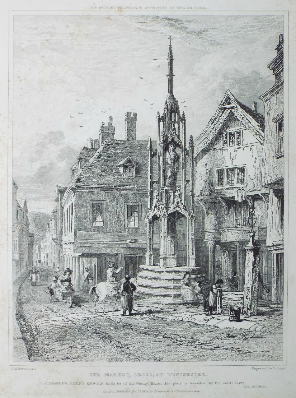 Print - The Market Cross, at Winchester. - 
