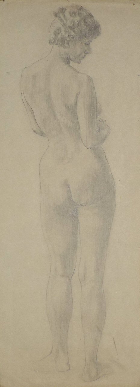 Pencil - (Naked woman standing)