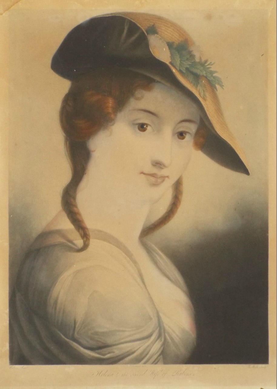 Mezzotint - Helena, the Second Wife of Rubens. - Maile