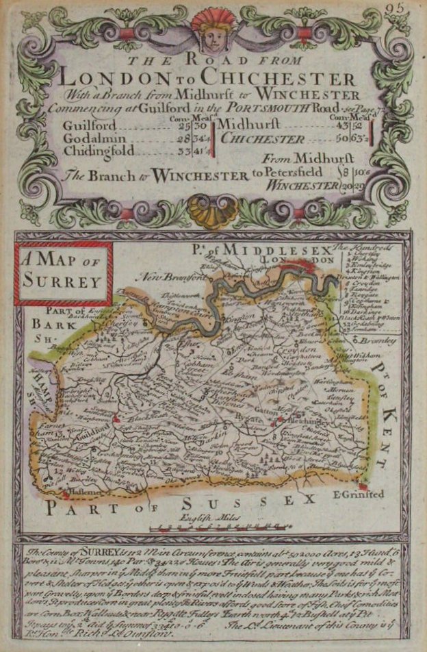 Map of Surrey - Owen & Bowen