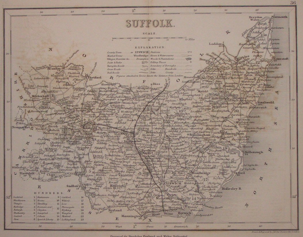 Map of Suffolk - Archer