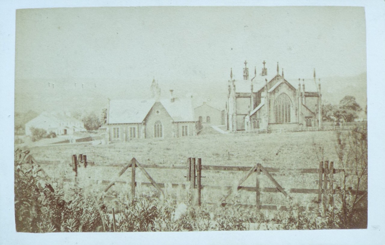 Photograph - Unidentified Church and School