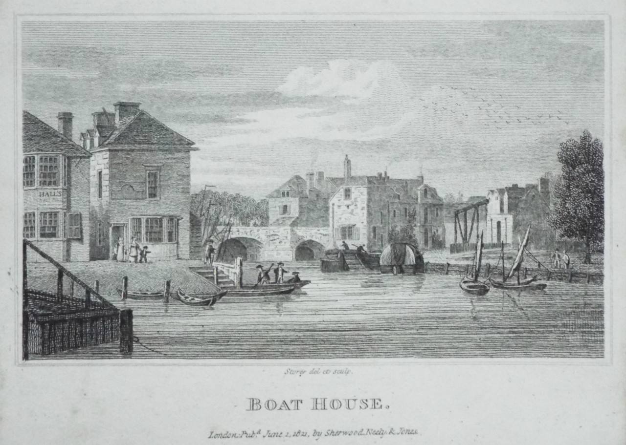 Print - Boat House. - 