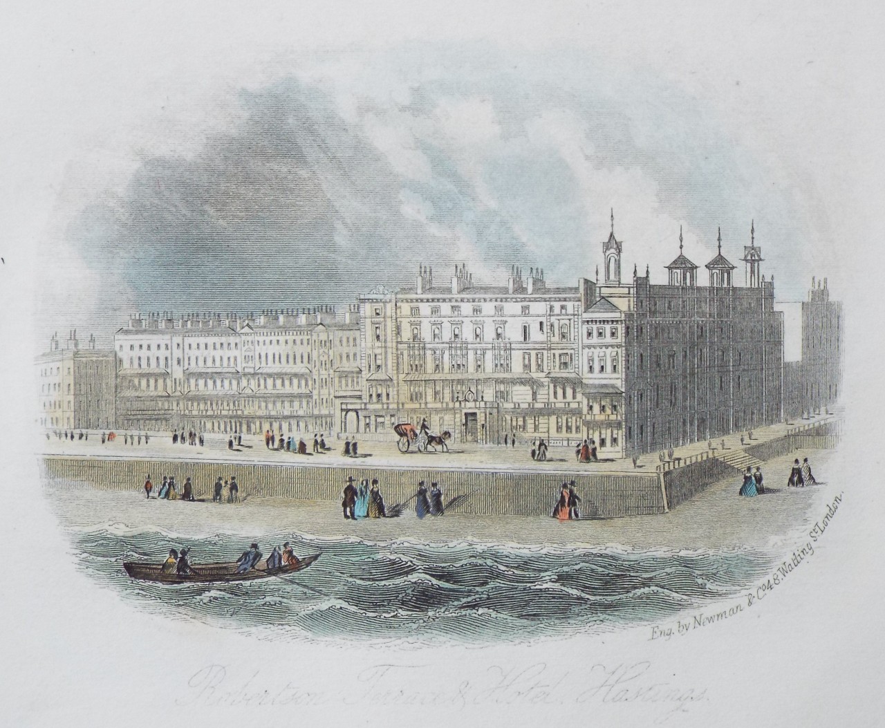 Steel Vignette - Robertson Terrace & Hotel, Hastings. - Newman
