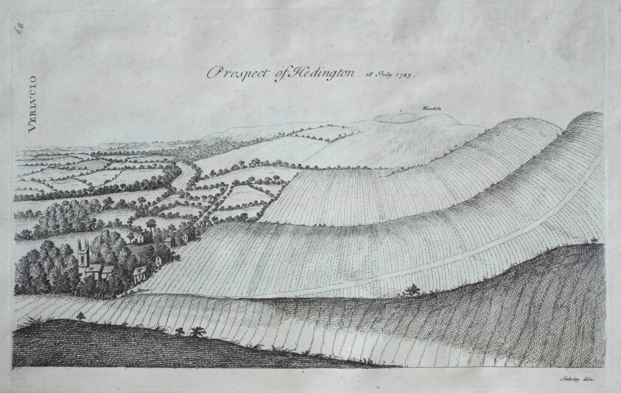 Print - Prospect of Hedington. 18 July 1723.