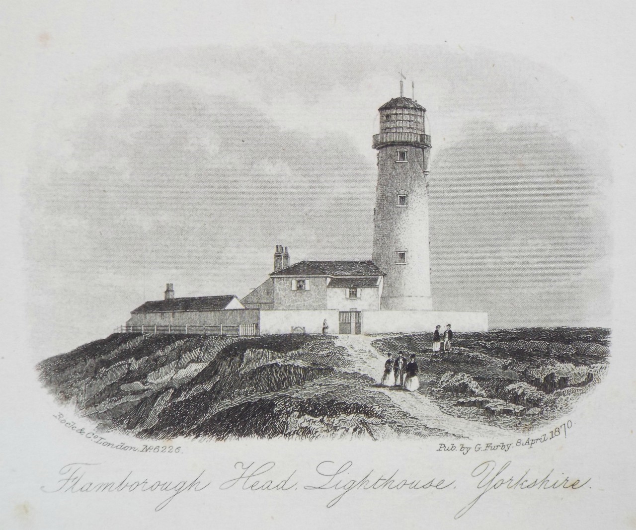 Steel Vignette - Flamborough Head, Lighthouse, Yorkshire.