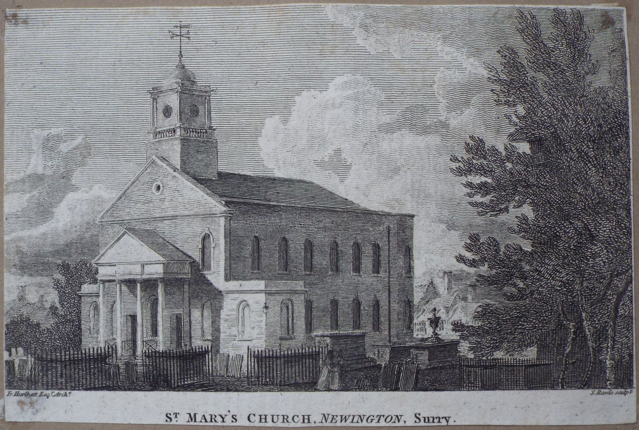 Print - St. Mary's Church, Newington, Surry. - Rawle