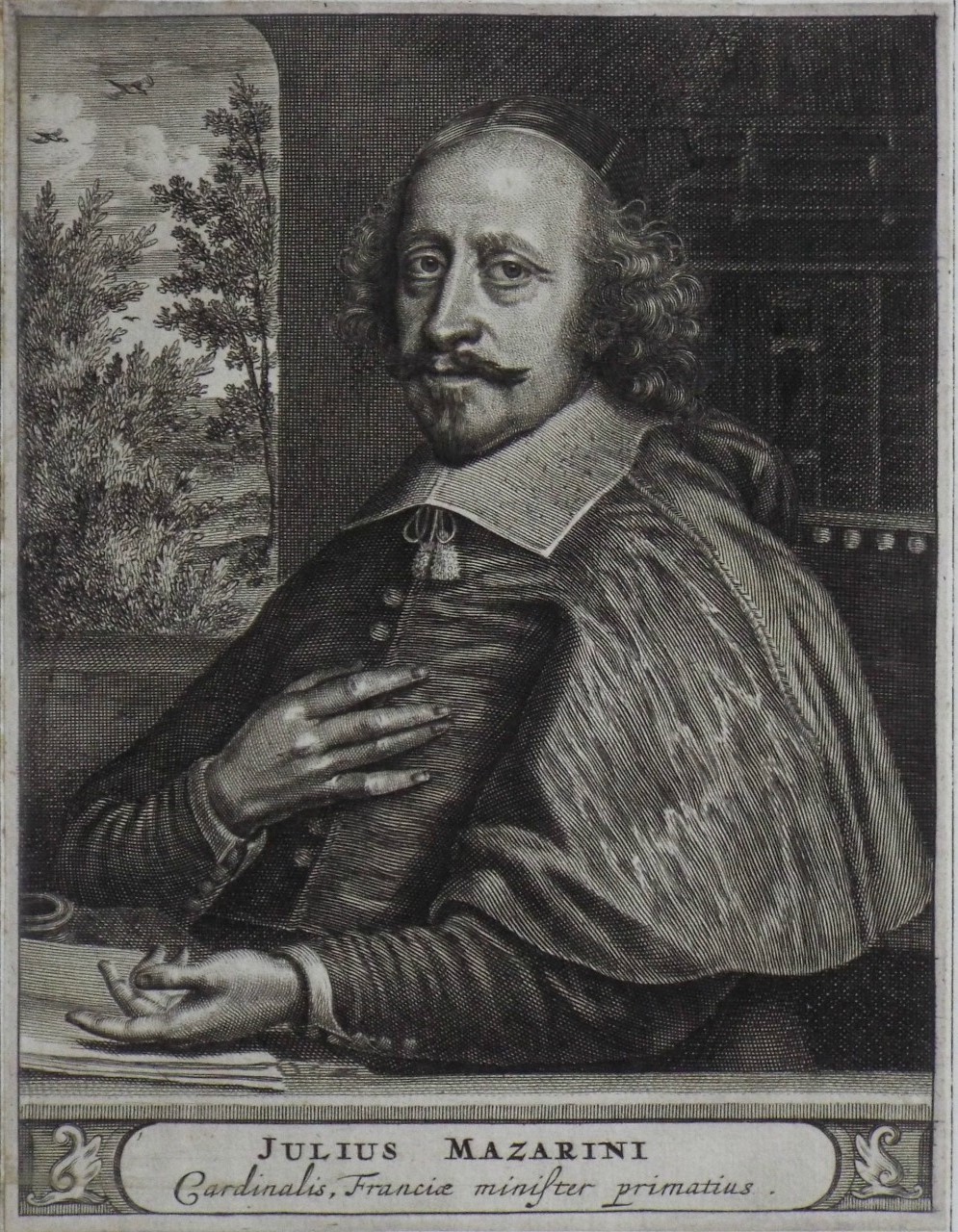 Print - Julius Mazarini Cardinalis, Franciae mister primatius.