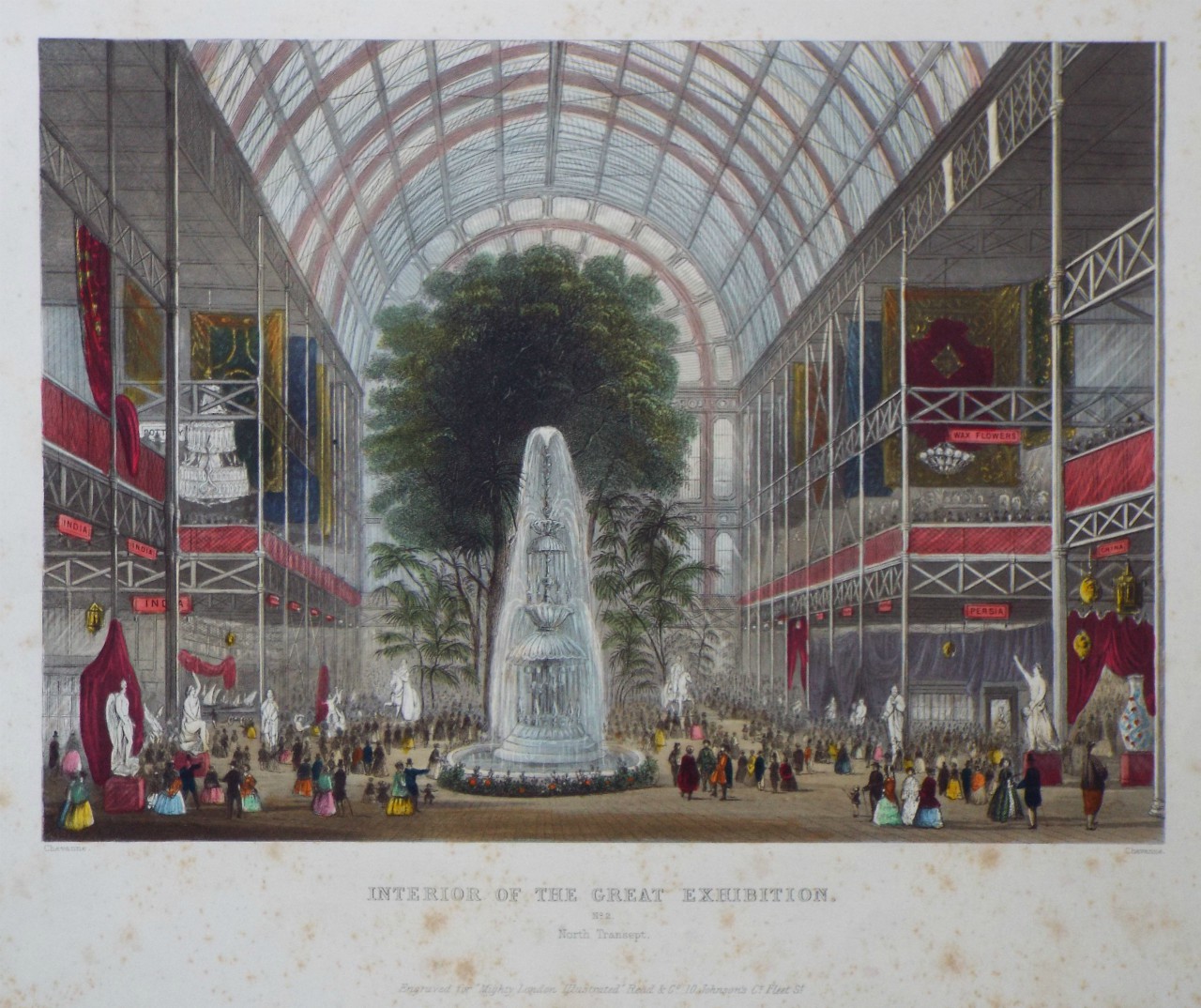 Print - Interior of the Great Exhibition. No.2. North Transept. - 
