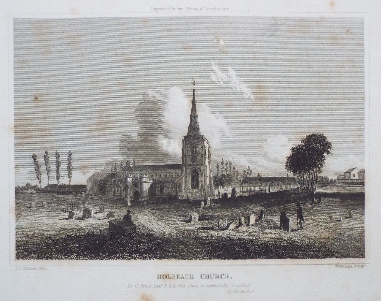 Print - Holbeach Church. - Watkins