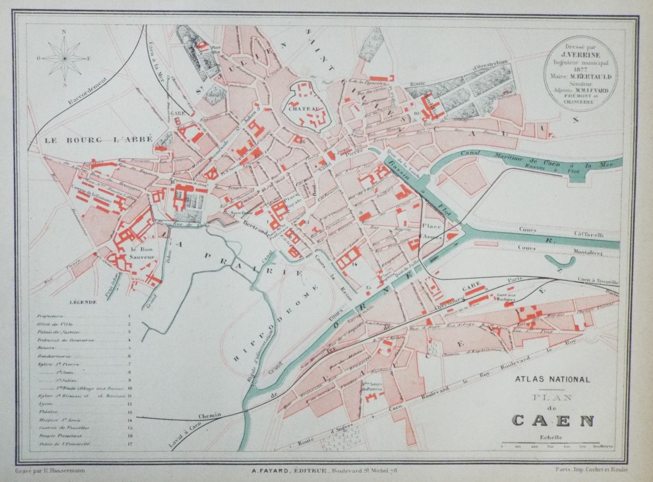 Map of Caen - Caen