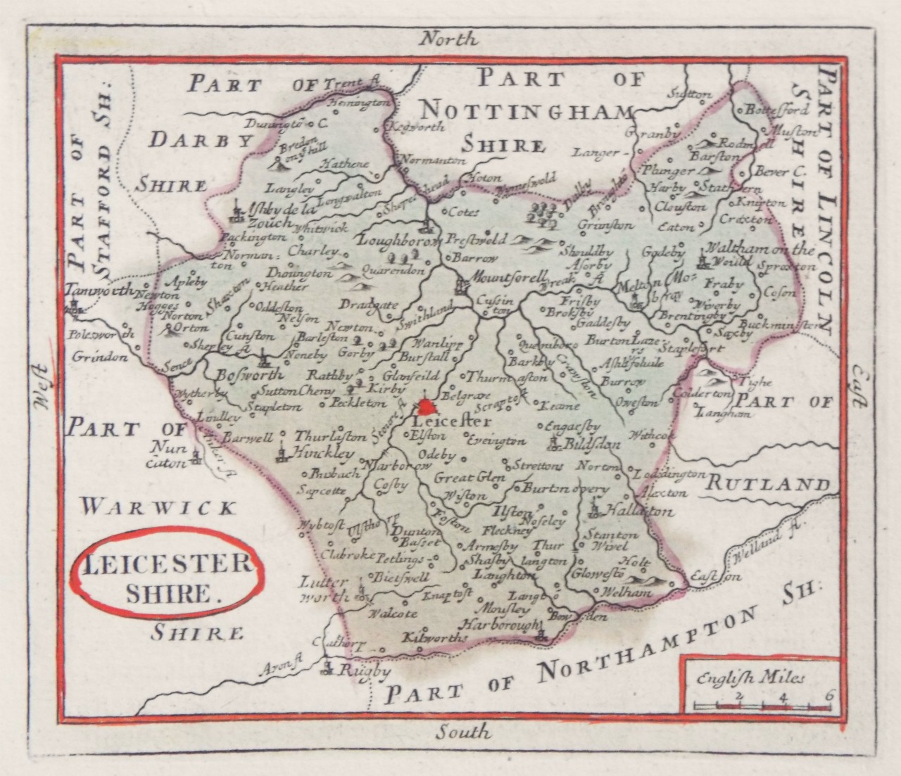 Map of Leicestershire