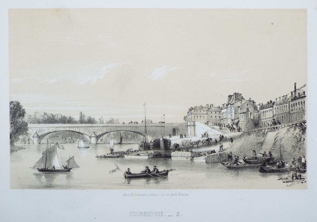 Lithograph - Courvevoie. - 