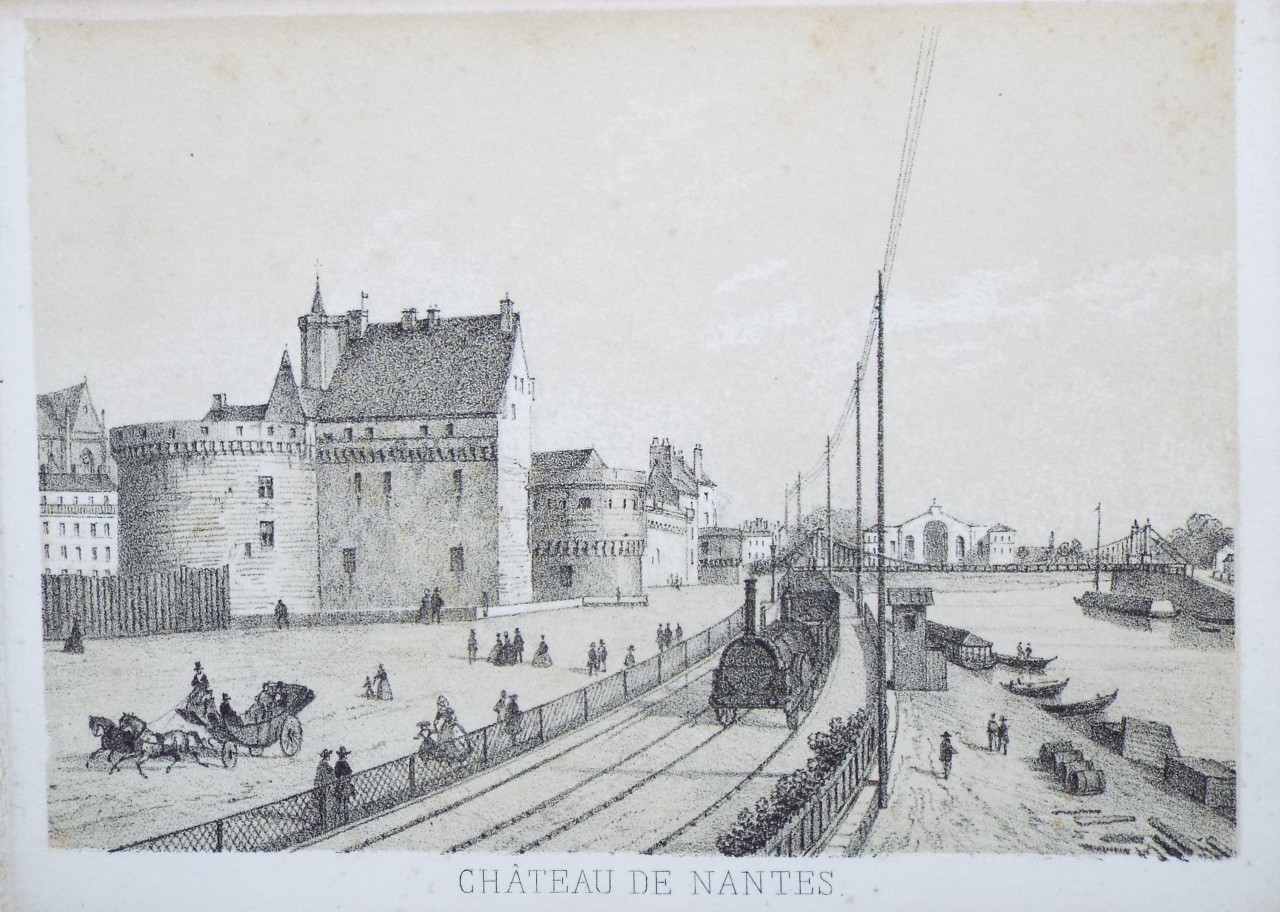 Lithograph - Chateau de Nantes.