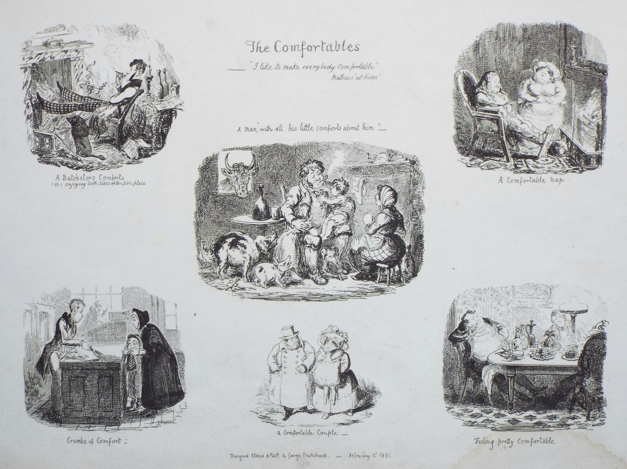 Print - The Comfortables - Cruikshank