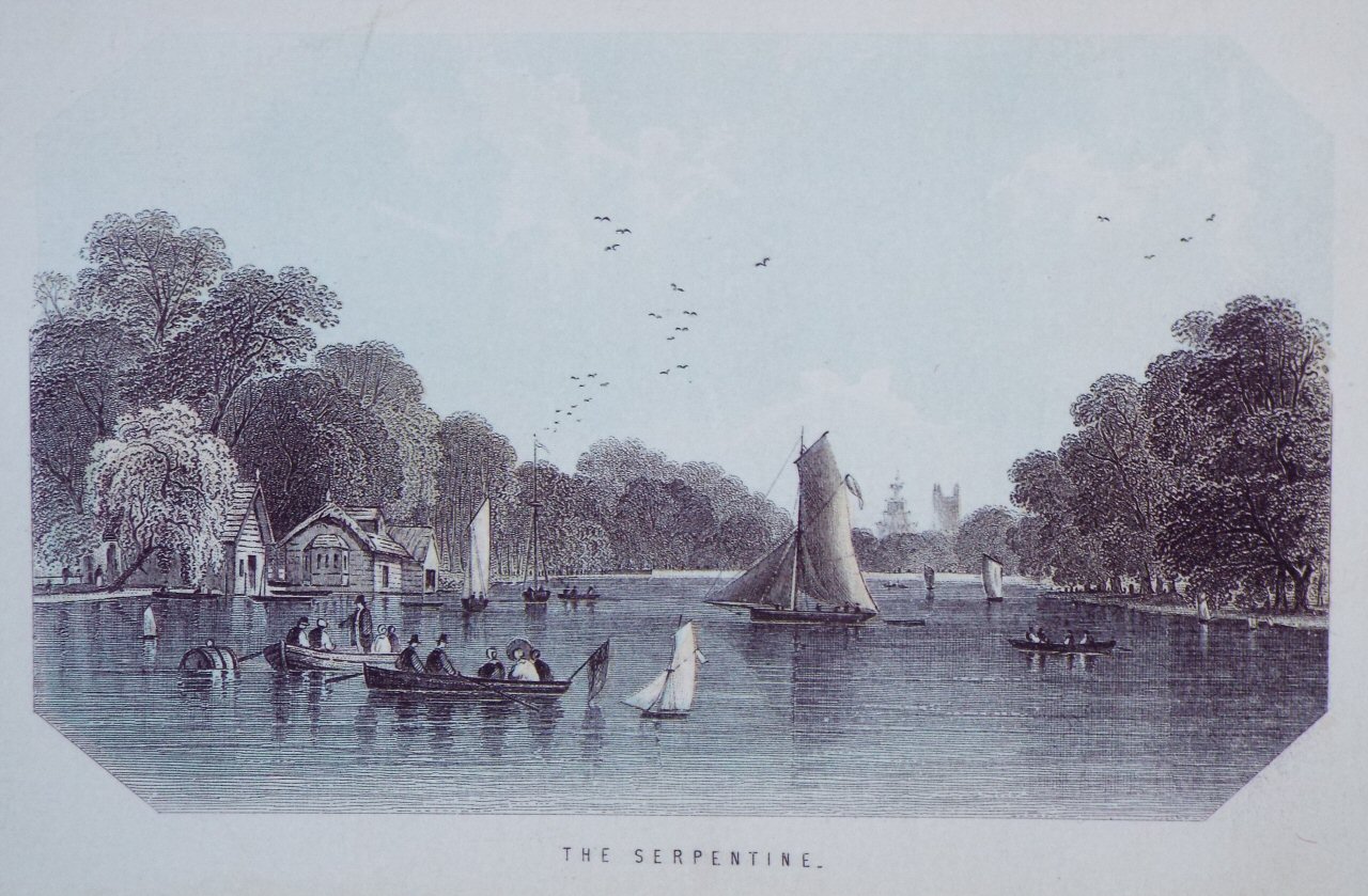 Chromo-lithograph - The Serpentine.