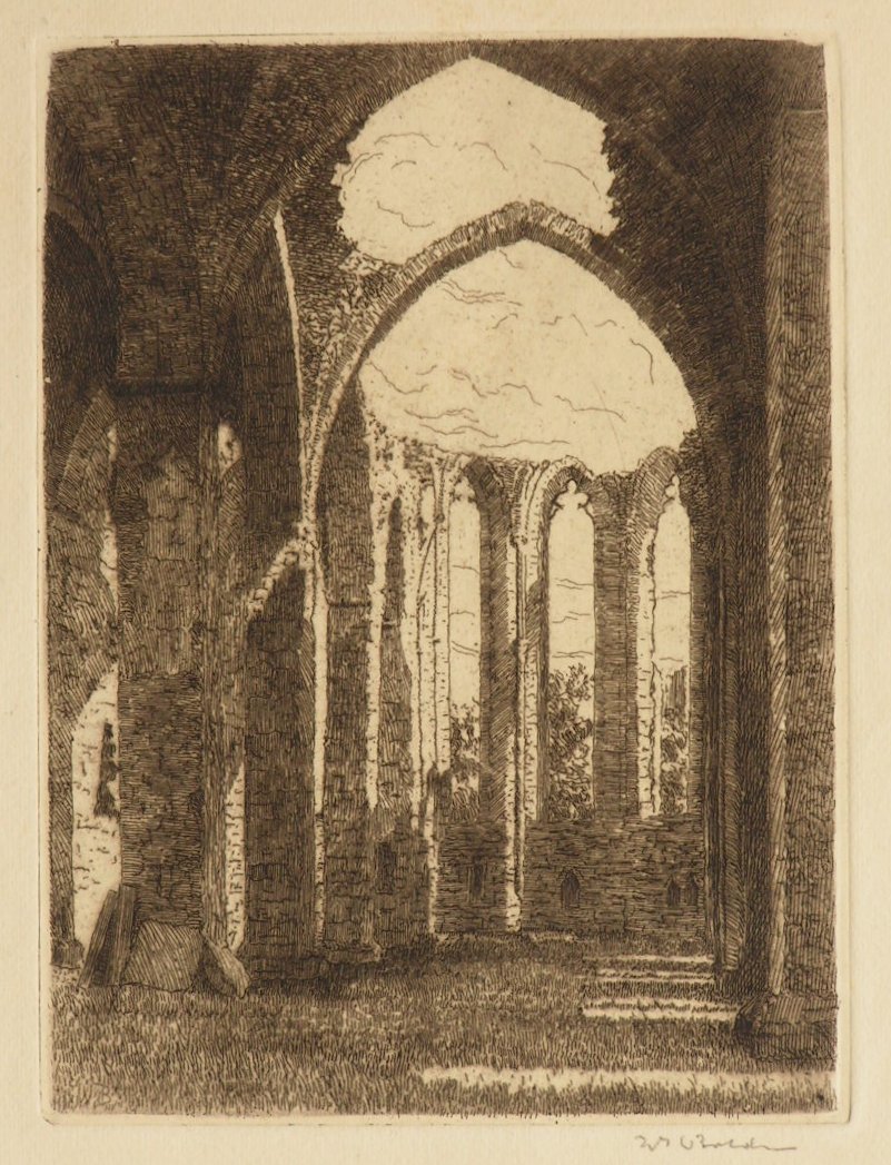Etching - Ruined Church of St. Nicholas