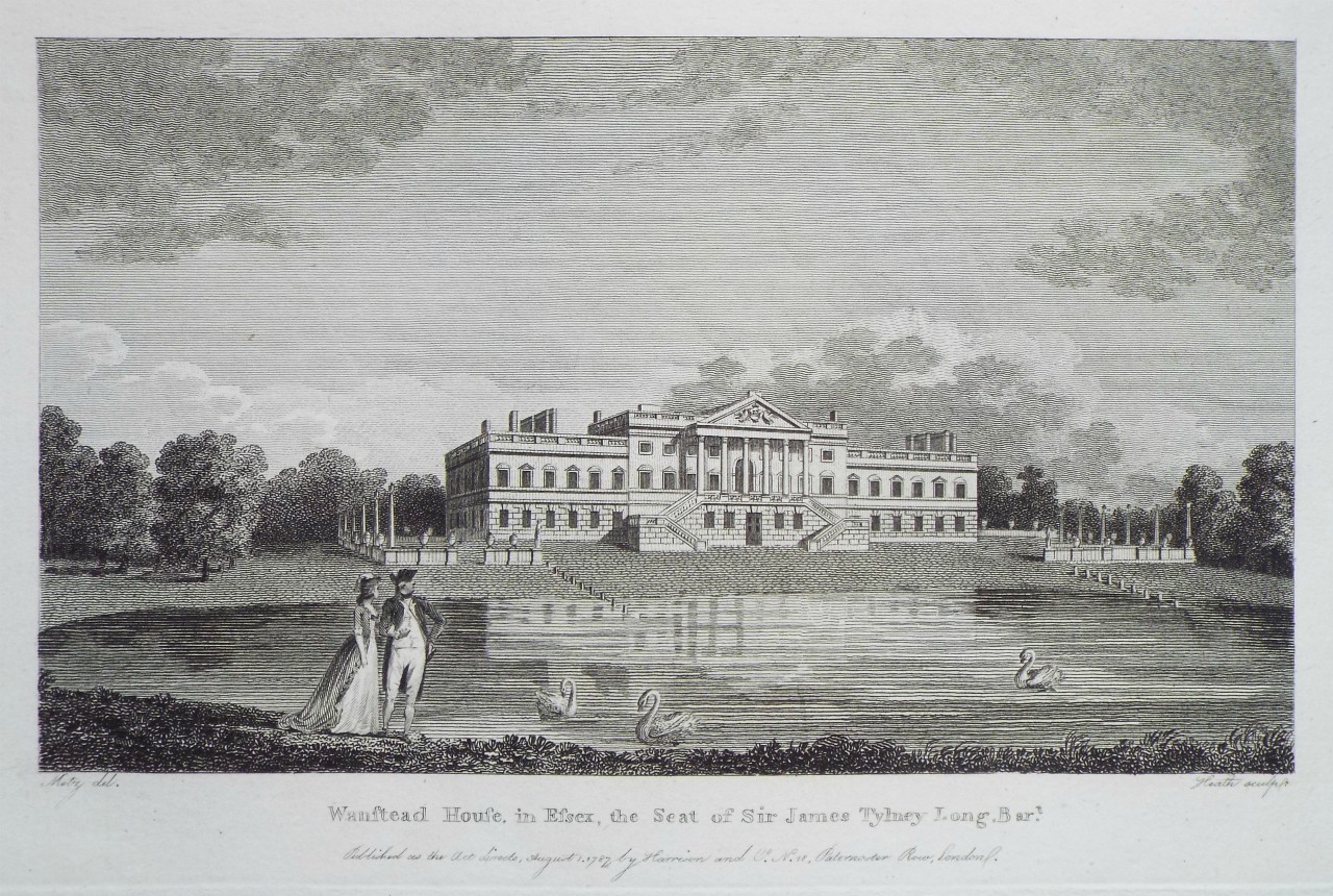 Print - Wanstead House, in Essex, the Seat of Sir James Tylney Long, Bart. - 
