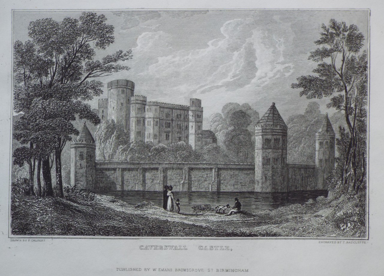 Print - Caverswall Castle. - Radclyffe
