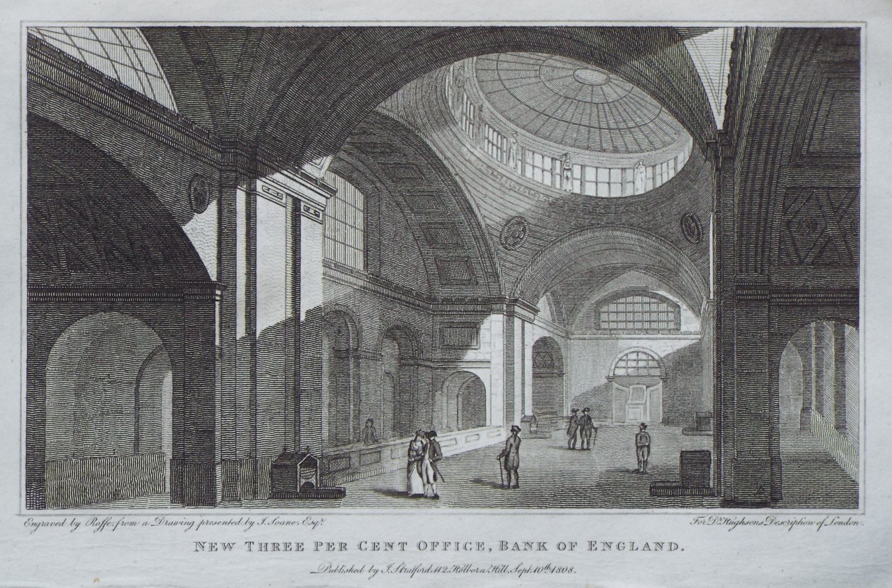 Print - New Three per Cent Office, Bank of England, - 