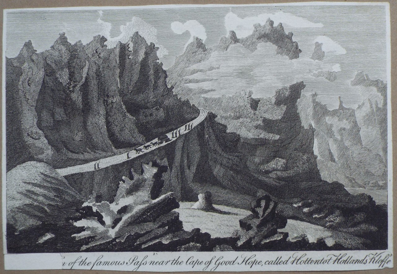 Print - View of the Famous Pass near the Cape of Good Hope, called Hottentot Holland's Kloffe.