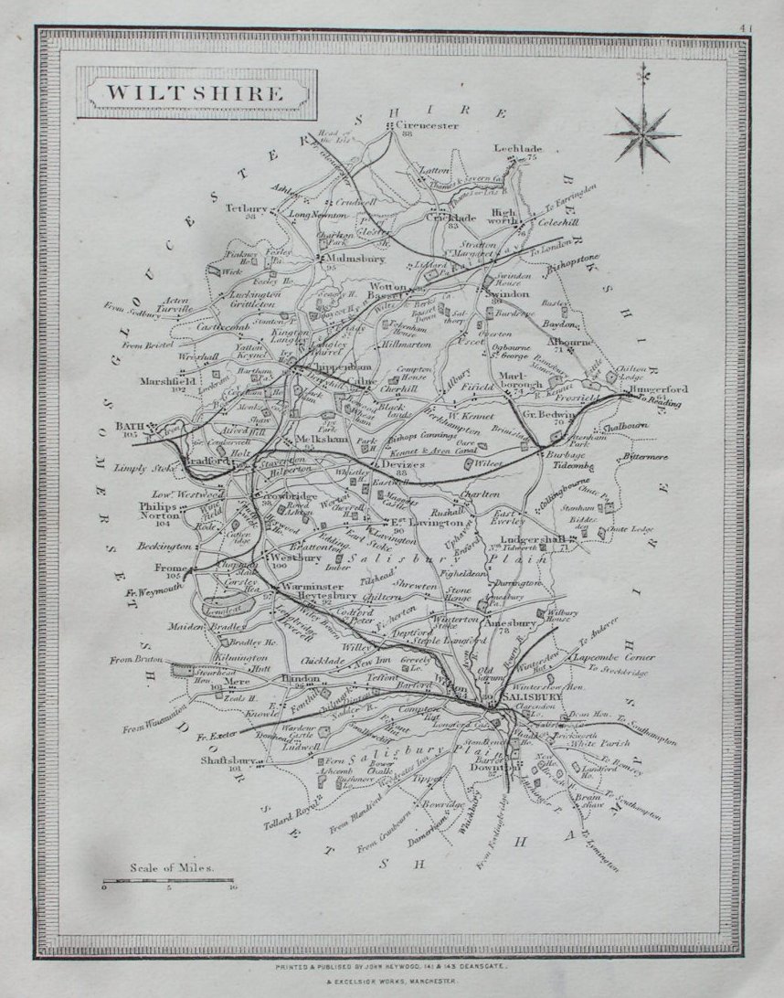 Map of Wiltshire - Teesdale