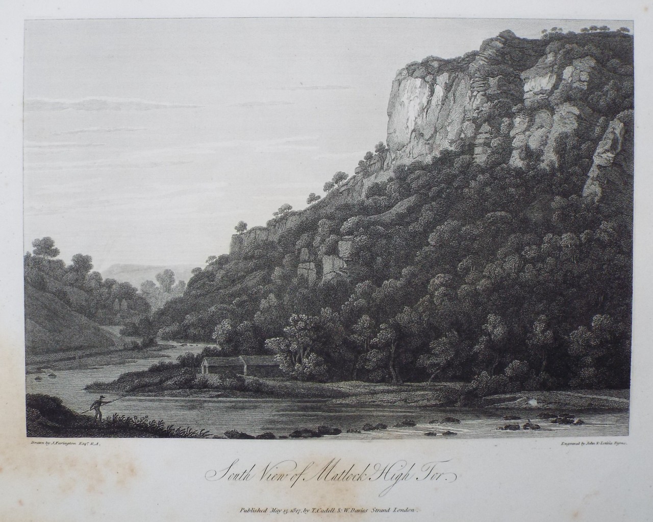 Print - South View of Matlock High Tor. - Byrne