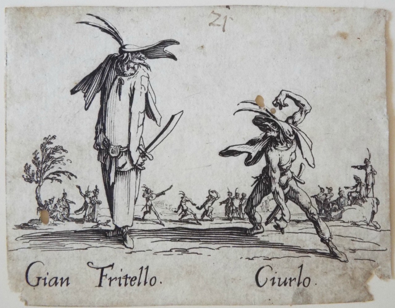 Etching - Gian Fritello. Ciurlo. - Callot