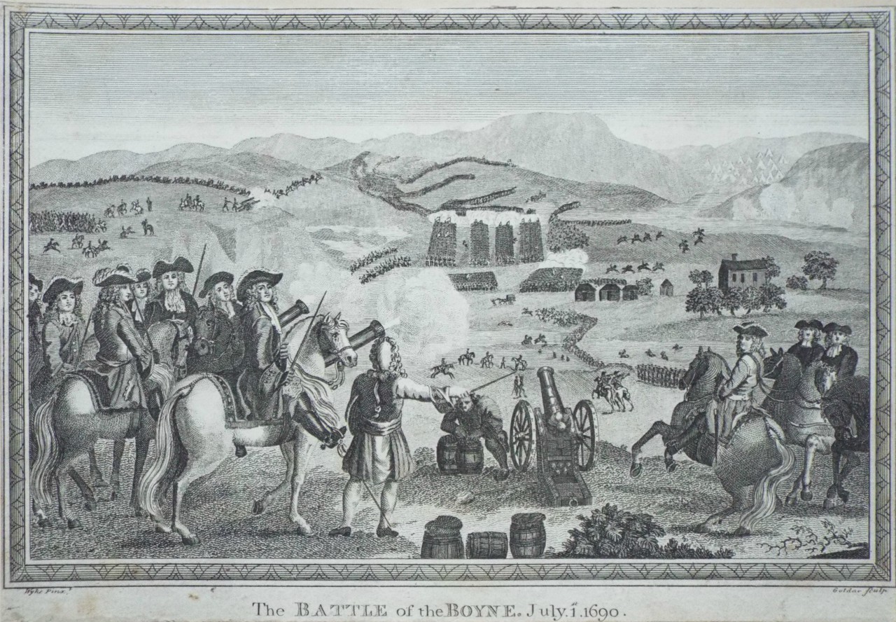 Print - The Battle of the Boyne. July. 1. 1690 - 