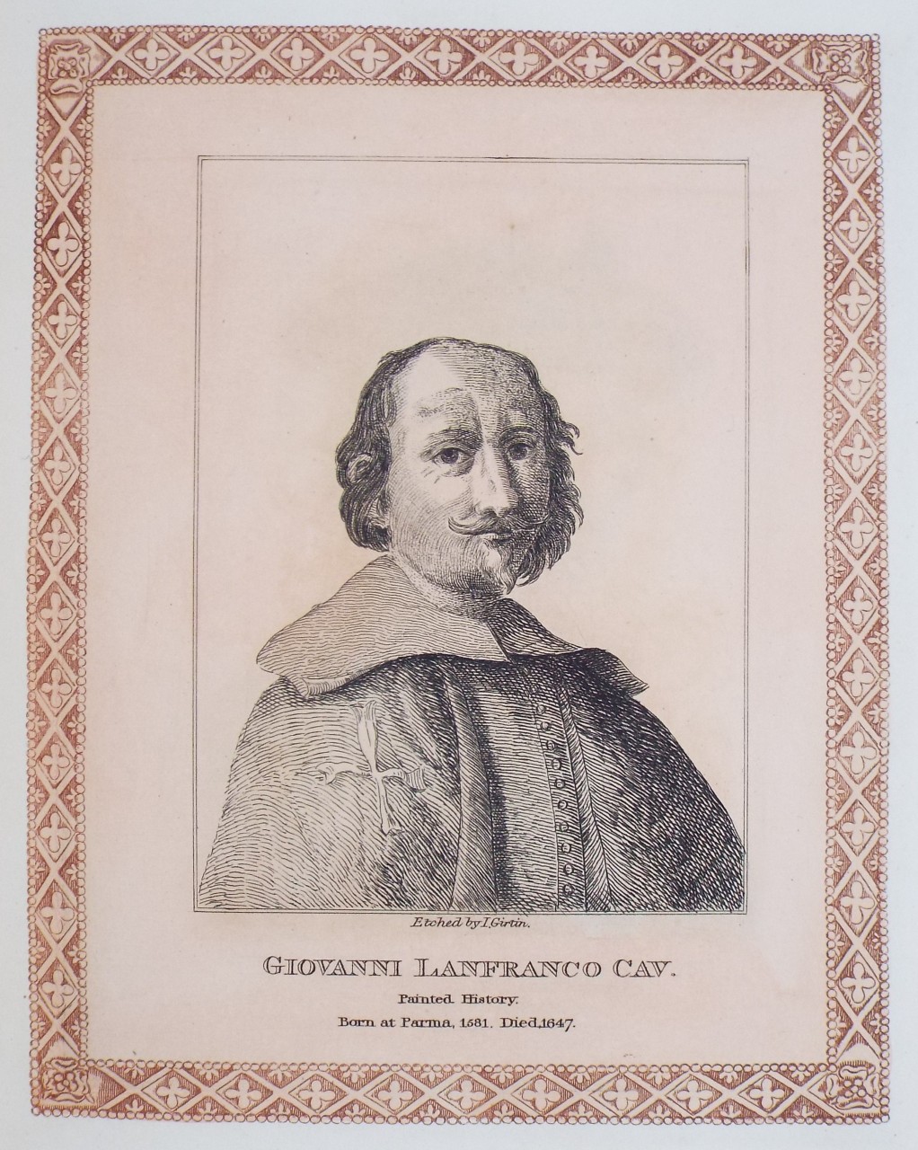 Etching - Giovanni Lanfranco Cav. - Girtin