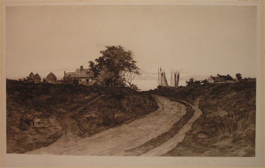 Etching - The Road to the Sea - Rost,