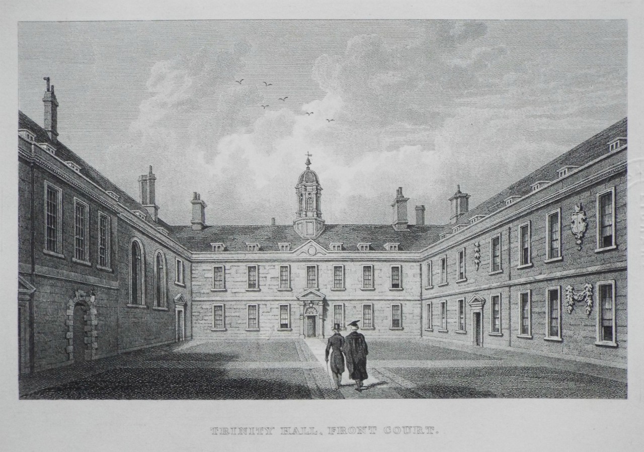 Print - Trinity Hall, Front Court.