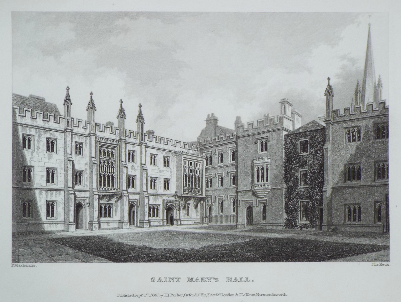 Print - Saint Mary's Hall. - Le