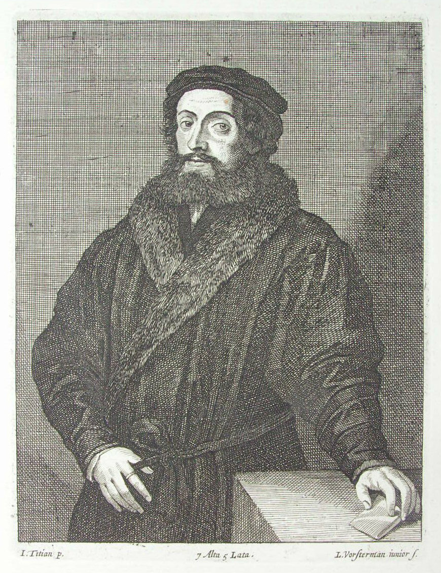 Print - (Portrait of a bearded man) - Vorsterman