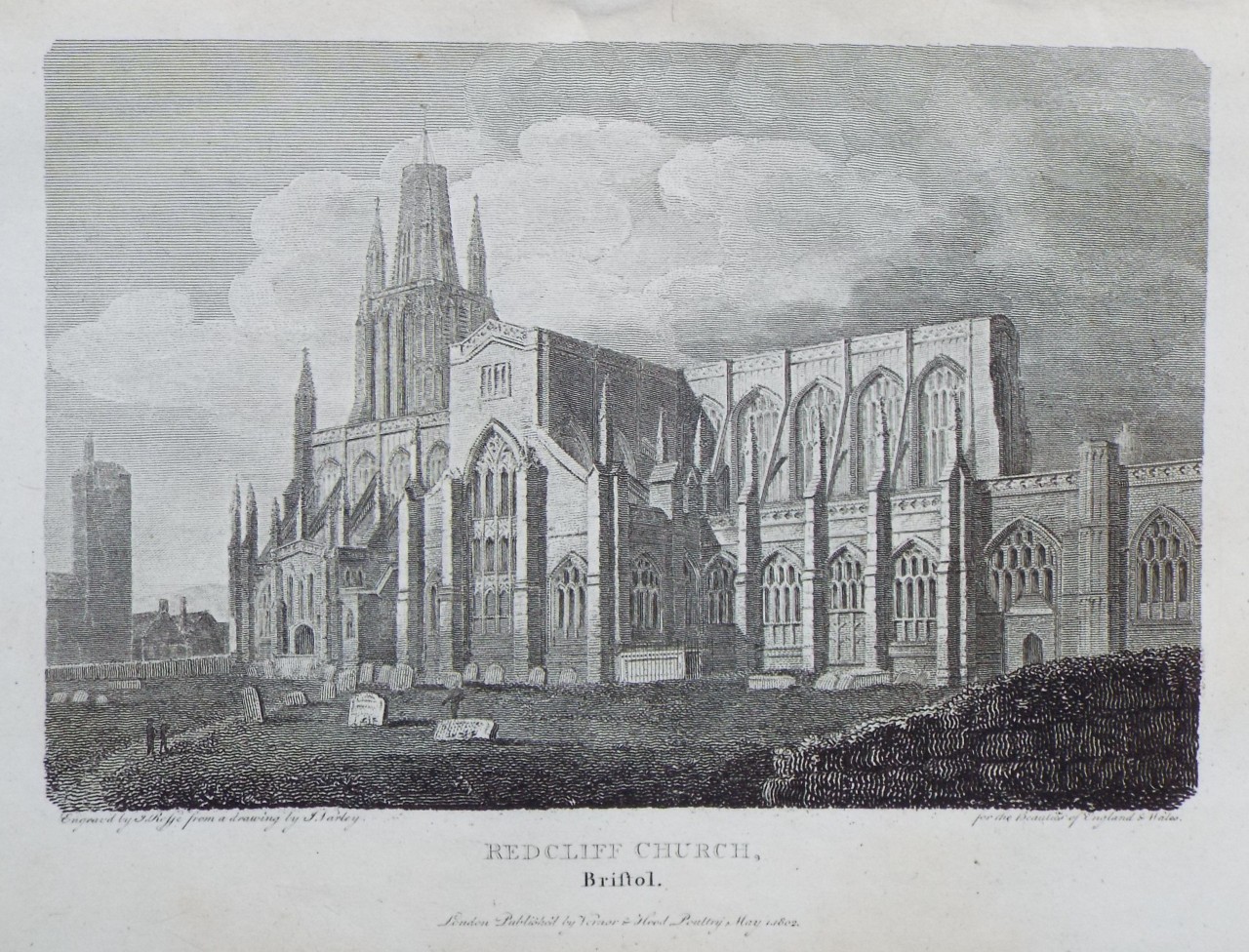 Print - Redcliff Church, Bristol. - Roffe