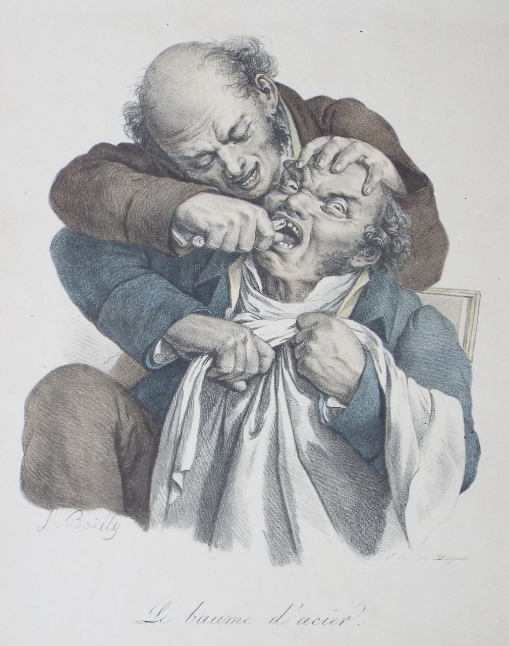 Lithograph - La Baume d'acier.