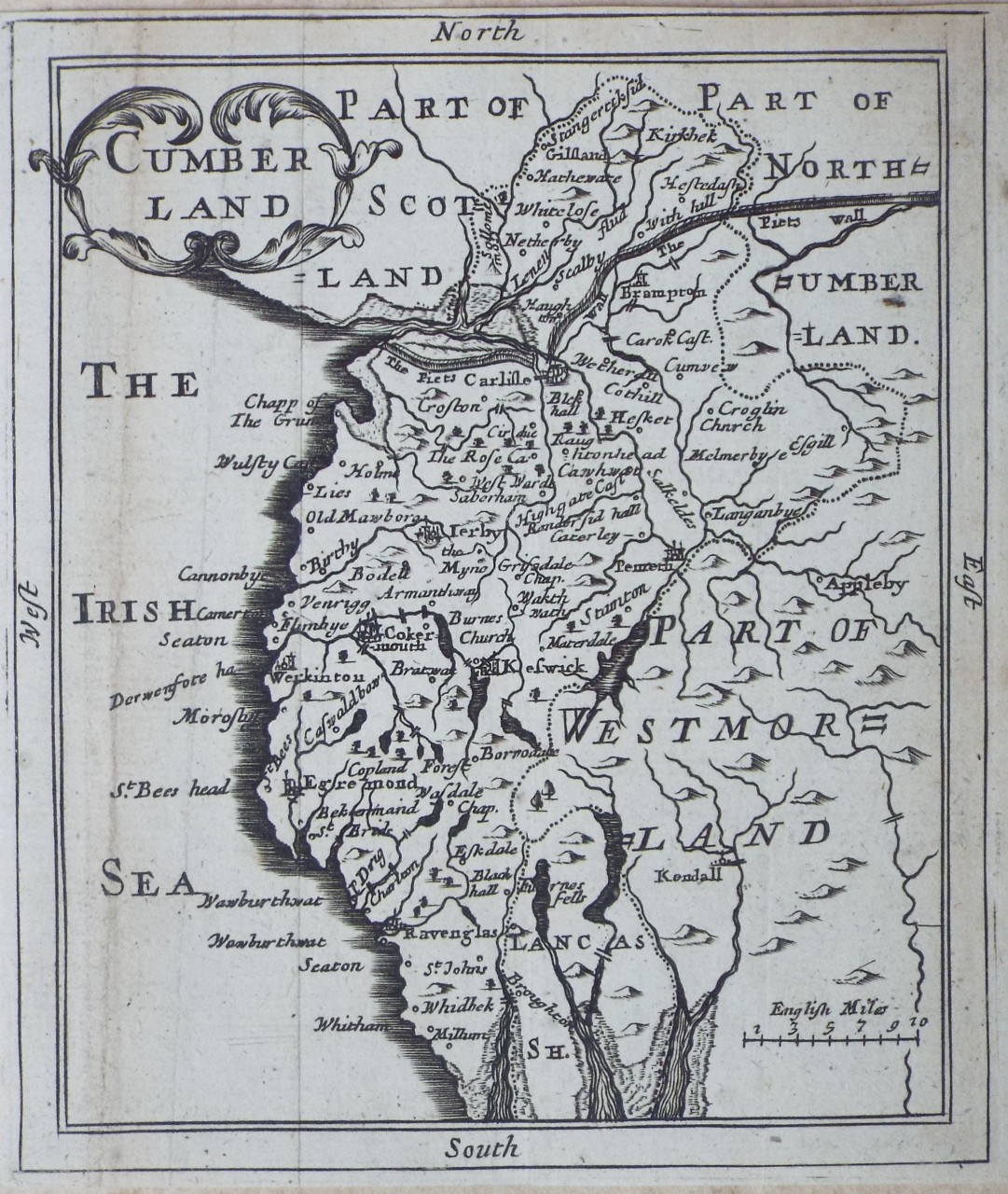 Map of Cumberland