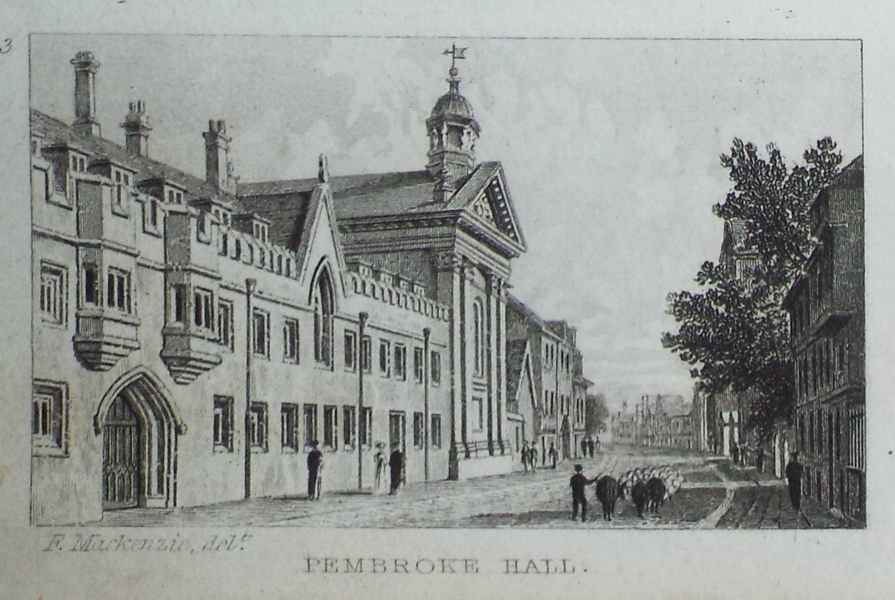 Print - Pembroke Hall. - Rawle